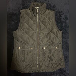 Thread and supply black zip up vest(callout missing a few zip links) -size m